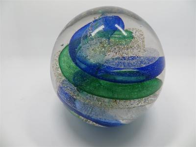 China Glass paperweight,  glass ball,  glass round ball, hand made glass, home decorative glass, art glass, glass color ball for sale