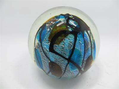 China Glass paperweight,  glass ball,  glass round ball, hand made glass, home decorative glass, art glass, glass color ball for sale