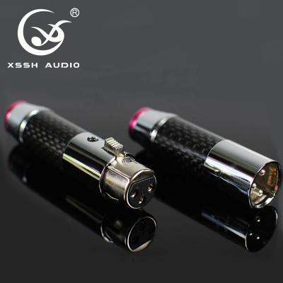 China audio & Good Quality Video DIY High-end Wholesales HIFI Audio Video Balanced XLR Male Female Connector Jack Plug for sale