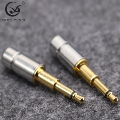 China audio & Gold Price YIVO XSSH Gold Earphone Mini Jack 2.5mm Mono Mini Plug Visual Cheap Brass Plated Earphone Jack for sale