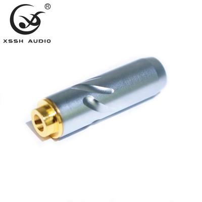 China audio & YIVO XSSH DIY Ribbon Shell Visual High End Copper Plated Header Socket Accepting Gold Female Headphone HiFi Audio Jacks 4.4mm for sale