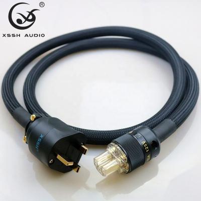 China Loudspeaker YIVO XSSH Audio Power Cables Amplifier HiFi AC Male Plug UK Low Voltage UK Female Power Cords for sale