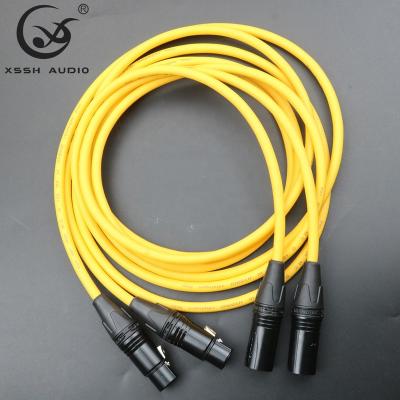 China YIVO Car Power Amplifier XSSH XLR High Fidelity Audio Female Jack to Male XLR Plug Balance Extension Signal XLR Audio Cable for sale