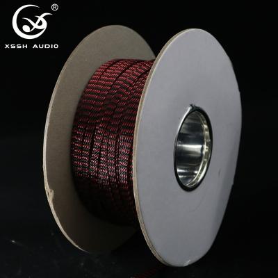 China audio & High Quality Enameled Nylon 15mm HIFI Custom Video Cable/Power Cable Copper Wire Cloth Cable Protector Sleeves 6mm 8mm 12mm DIY for sale