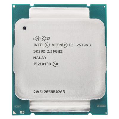 China 2011-3 Server Intel Xeon Processor E5 2678 V3 e5-2678 V3 2678V3 Service CPU LGA Desktop PC Processor CPU for Server x99 motherboard for sale