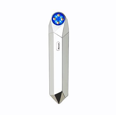 China For Home Use Custom Label Electric Iontophoresis Handheld Ultrasonic Facial Massager for sale