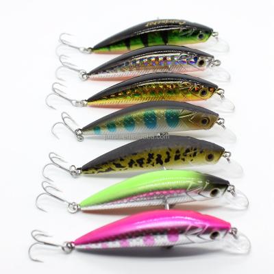 China Japan Minnow 50mm 12# VMC Hooks Hard Bait Bait ABS Fishing Lures Fresh Saltwater for sale