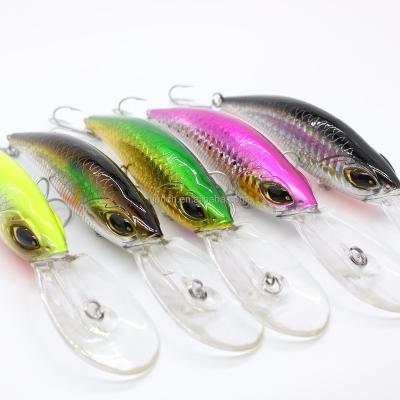 China Japan Wholesale Wobblers High Quality 5 ABS Colors 10.7cm Hard Bait 10.5g 3D Fishing Lure Eyes Crank Fishing Lures Fresh Saltwater for sale