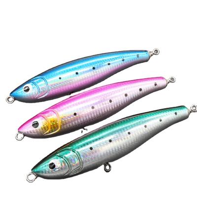 China Sea Fishing Wood Fishing Lure 72g 20cm Big Set Lure Sea Lure Wooden Pencil Bait Bass Boat Fishing Trolling Bait for sale