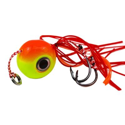 China Rubbler Jig Castfun 80g Madai Jig Slow Lead Head Jig Rubber Lure Build Hard Fishing Lures for sale