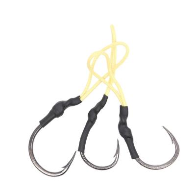 China Mustad 3/0 4/0 5/0 6/0 7/0 8/0 9/0 Metal Jig Aid Hooks Kevlar Line stainless steel jig hook for sale