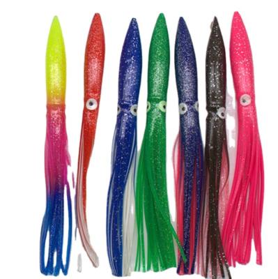 China CASTFUN 30cm Octopus 27g Plastic Squid Edges Tuna Lure Soft Fishing Lure Aplet for sale