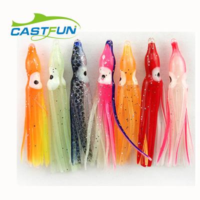 China PVC Soft Fishing Lures 5cm Squid Rubber Skirt Mixed Color Octopus Skirt Building for sale