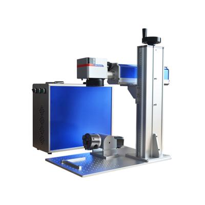 China Laser Marking 20W 30W 50W 100W Fiber Laser Marking Machine Raycus Optical Fiber Laser Marking Machine With Rotary for sale