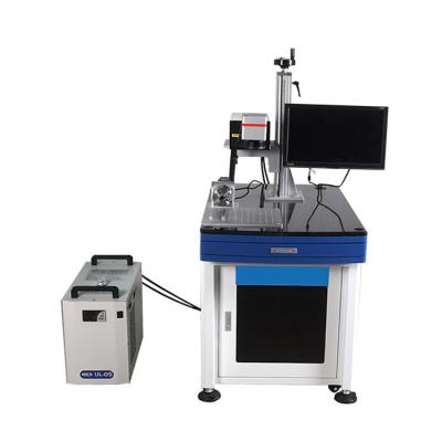 China Laser Marking 3W 5W 10W Laser Wavelength 355 Nm UV Laser Spotting Machine With Rotary for sale