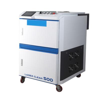 China Stainless Steel Water Cooling 500W 1064 nm Cleaner and Rust Removal Fiber Laser Cleaning Machine for sale