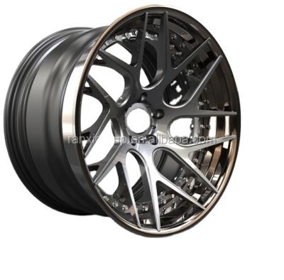 China 1-pice/2-pieces/3-pieces high quality aluminum forged wheel, OEM customized car alloy wheels forged replica wheel for sale