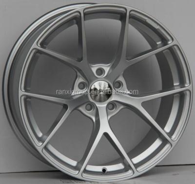 China Aluminum Silver Racing Car Wheel Rim Alloy Aluminum Wheel With 5 Bolt Hole for sale