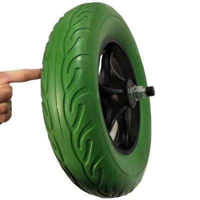 China Wheelbarrow 3.00-8 Steel Rim Solid PU Foam Wheel 3.00x8 for sale