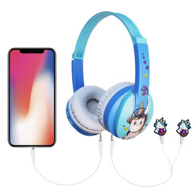 China New Arrival Kids Cartoon Headphones Built-in Audio-sharing Left Wireless Headphones Headband DJ Style BT 5.0 Headphones For Kids for sale