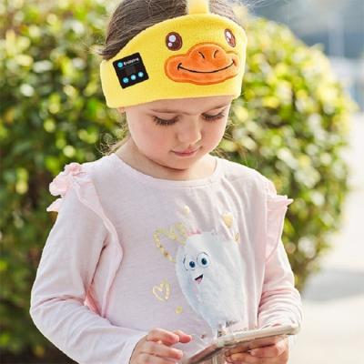 China High Quality Wireless BT 5.0 Children Earphone Sleep Headband Unicorn and Duck Cute Carton Kids Headphone Headband for sale