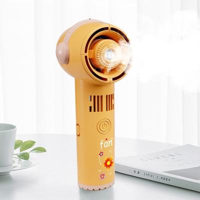 China Quiet Portable Handheld Auto Mist Fan Personal Electric Fan Hand Spray Rechargeable Desktop Cooling Fan Work USB for Home Office for sale