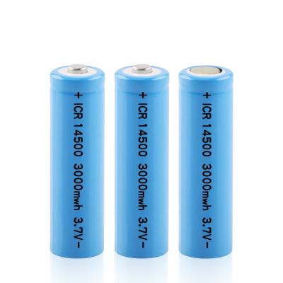 China Toys factory 14500 Li-ion 3.7v 350mah 450mah 500mah 600mah MSDS MSDS 3.7v 350mah 450mah 600mah MSDS UN Li ion rechargeable battery for sale