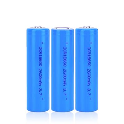 China Cylindrical toys 18650 3.7v 2000mAh lithium ion battery Li-ion cell for customize electric power tools rechargeable battery pack for sale