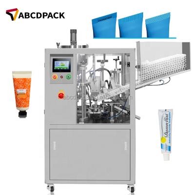 China Soft Cosmetic Tube Food Toothpaste Machine Fill Seal Machine Tube Filling Sealing Ultrasonic Filling Machine for sale