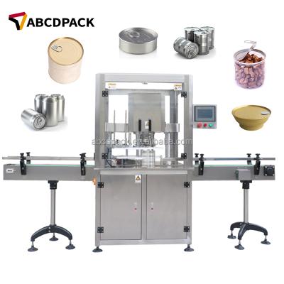 China Small Tin Can Canning Machine Tomato Paper Tube Canning Machine Aluminum Milk Powder Chemical Nitrogen Sewing Machine for sale