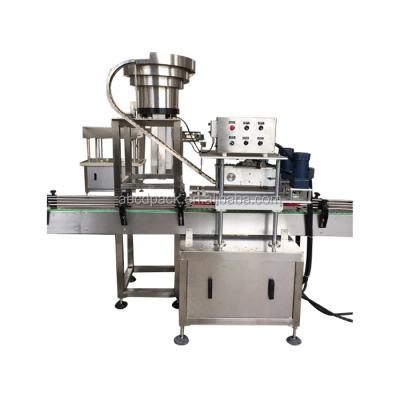 China Custom Automatic Food Bottle Water Cap Press Shampoo Press Covering Plastic Bucket Caps Pressing Machine for sale