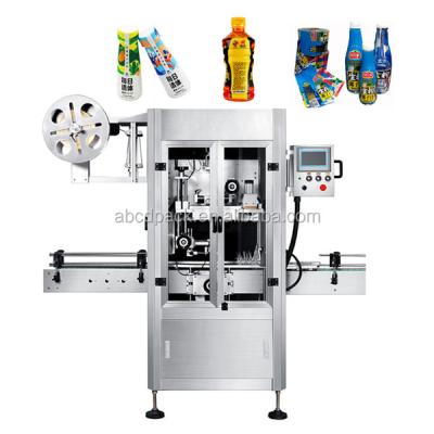 China Automatic Bottle Sleeve Beverage Sealing Machine Food Plastic Sleeve Labeling Machine for sale