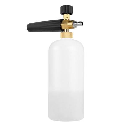 China 1 Liter Foam Bottle Black And White Car Foam Cannon For Car High Pressure Seal With Connector for sale