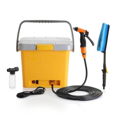 China Good Quality Super Easy Plastic PP 18L 12V 60watts Portable Car Washer With Water Tank for sale