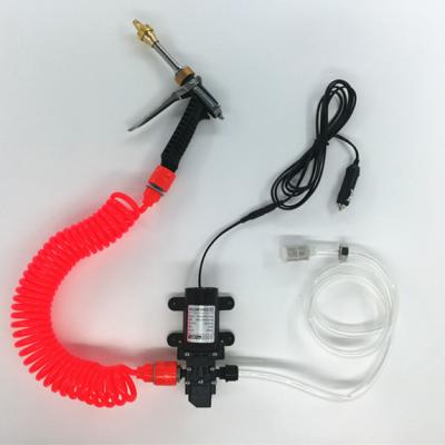 China Plastic and Stainless Steel DC 12v Car Wash Spray Gun Portable Water Jet Sprayer for sale