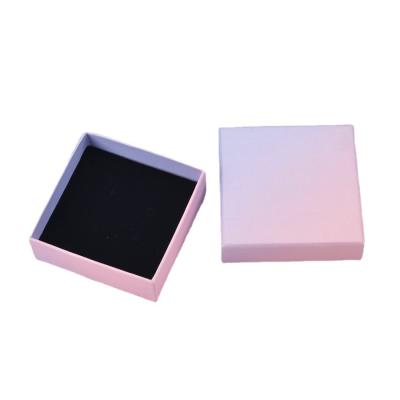 China Recyclable Custom Logo Printed Velvet Jewelry Box Paper Packaging Jewelry Box for sale