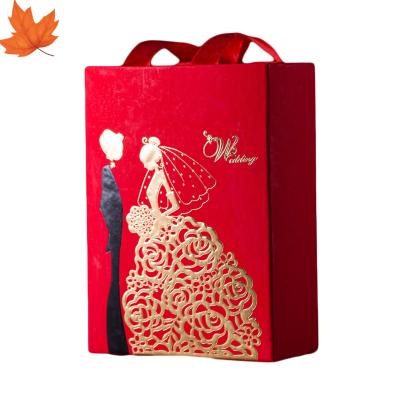 China Recyclable Custom Romantic Party Anniversary Wedding Cardboard Paper Gift Box for sale