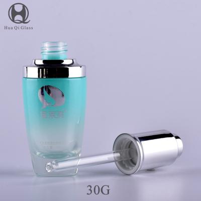 China Glass Bottles Fashion Packaging Glass Bottle Material Cosmetic Amber Glass Dropper Bottle for sale