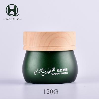 China Skin Care Products: Glass Material Water Bottle And Glass Container Use 120G Bottle For Cosmetic Packaging for sale