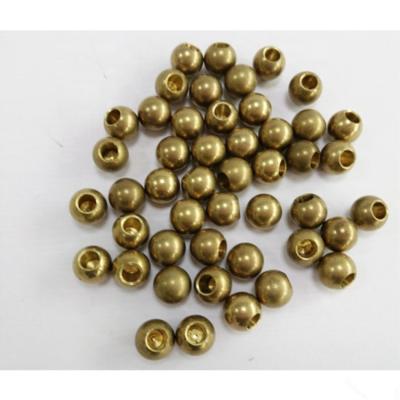 China Low Price Wholesale 2mm 6mm Solid Brass Bead 8mm With Hole for sale