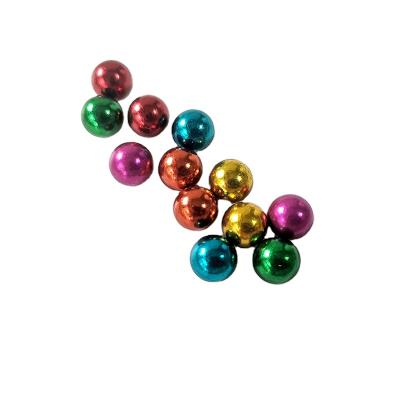 China Custom 8mm Iron Ball Red Blue Green Gold Carbon Steel Colored Colorful Balls Powder Coated Color For Maze Game Toy for sale