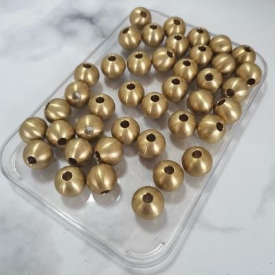 China Valve 0.5mm 60mm Drilled Brass Ball Factory Customized 15mm 18mm 20mm 25mm 30mm Solid 50mm Brass Balls With Hole for sale