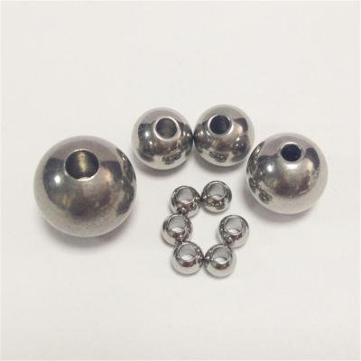 China Bearing 3mm To 50mm Custom Drilled Steel Balls 201 304 316 420 440 440c Stainless Steel Balls With Drilled Hole for sale