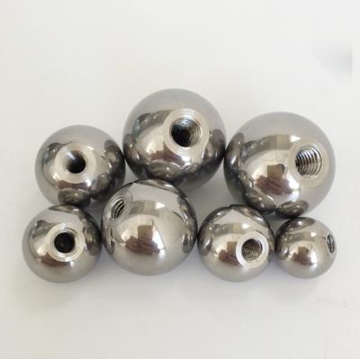 China Anti Rust AISI 304 Stainless Steel Ball Threaded M6 Metric Steel Ball 10 Tapping Steel Ball 18 20 30 50 60mm for sale