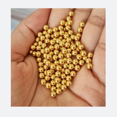 China Decoration Accessories Stainless Steel Ball Beads/Gold Plating Round Gold Beads Material/Carbon Steel 4mm 5mm 6mm Gold for sale