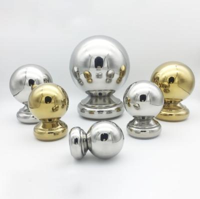 China Handrail Decoration 32mm 38mm 51mm 60mm 63mm Stainless Steel Handrail Ball With Round Base For Handrail Fencing Fixture for sale