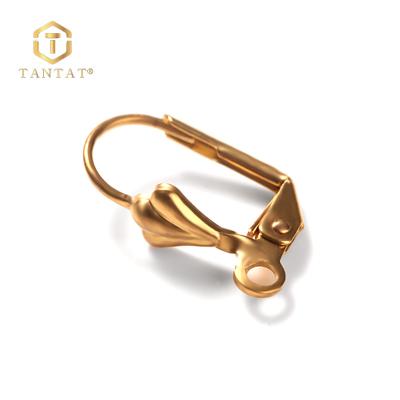 China Copper Gold Plated Earring Hooks For Jewelry Making Jewelry Findings for sale