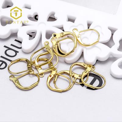 China Newest Jewelry Earring Accessories Modern Hoops Parts Earring Gold Clips for sale