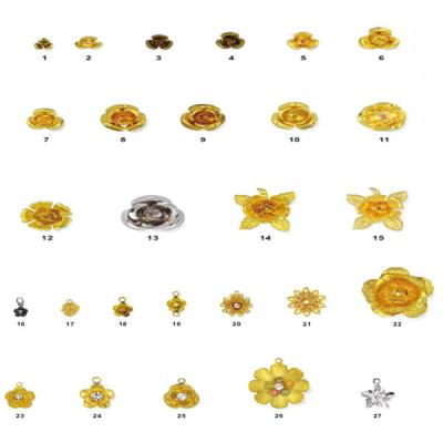 China Fashion Metal Flower Stud Earrings For Women for sale