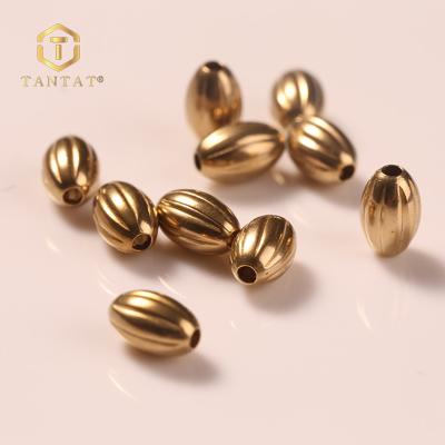 China Modern Cheapest Gold Plated Brass Beads For Jewelry Findings Making for sale